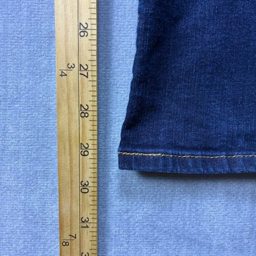 Signature Levi Strauss Gold Womens Bootcut Jeans Dark Wash Stretch Size 32x29 - Picture 6 of 8